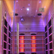 Blisspod | Venetian | Full Spectrum Indoor Premium Canadian Hemlock Low EMF Sauna | 10 Heaters | Chromotherapy & Reflexology | 2 Person
