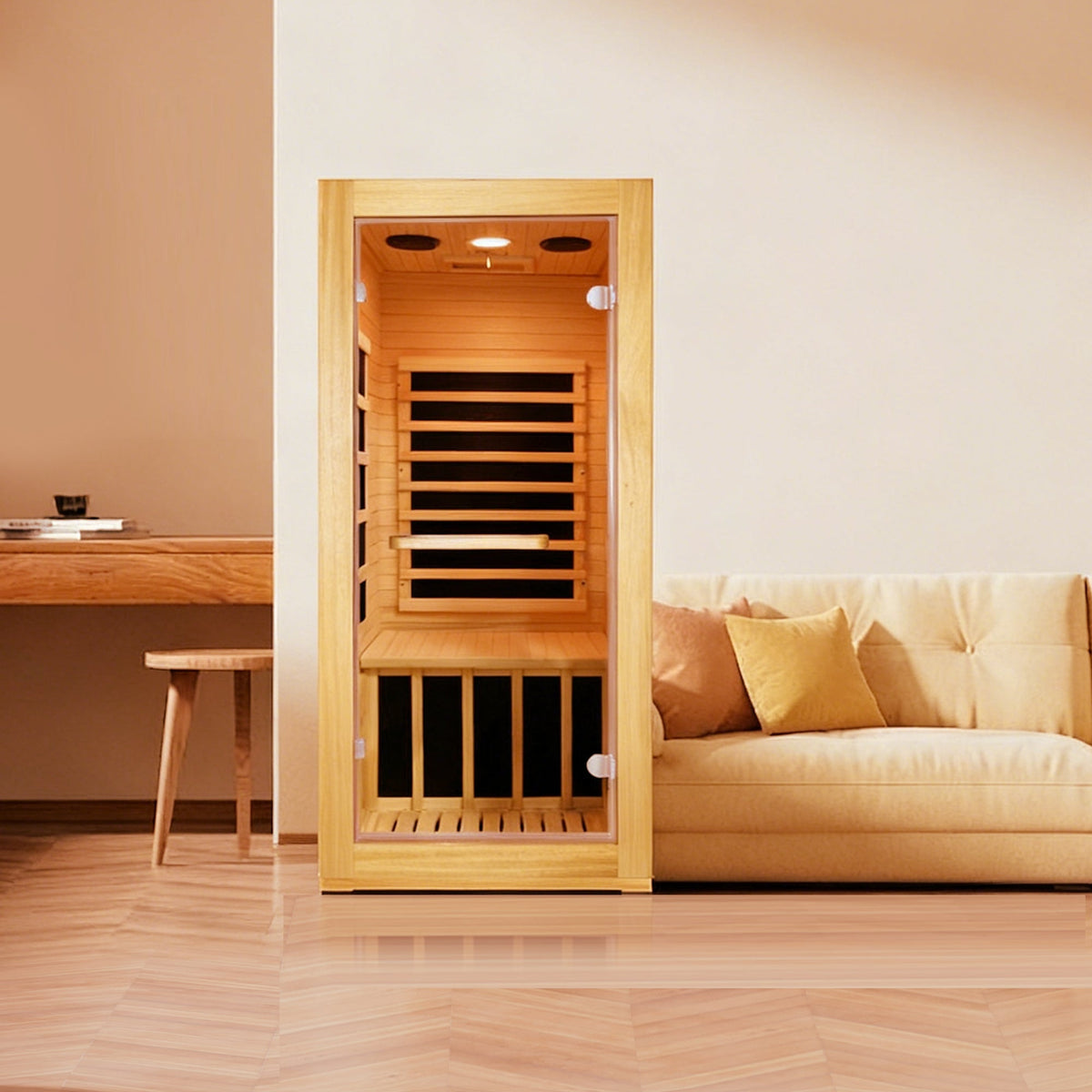 infrared sauna room single room - Home Spa Life