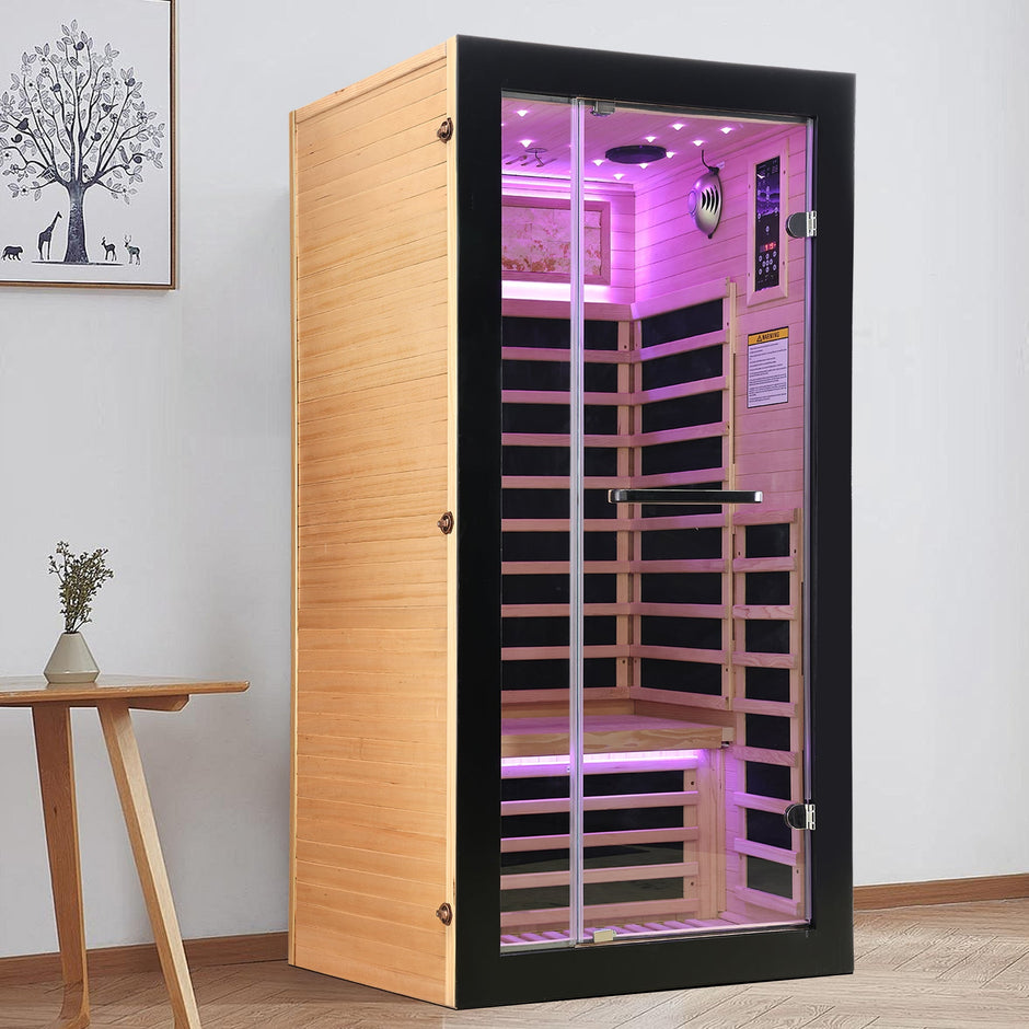 Single-person starlight ceiling lighting sauna - Home Spa Life