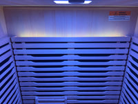 Blisspod | Milano | Full Spectrum Sauna | Canadian Hemlock Wood | Ultra Low EMF | 5 Far Infrared & 1 Red Glass Heater | Chromotherapy | Upto 2 Person