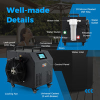 4/5 HP Ice Bath Water Chiller for Cold Plunge Tubs with Compressor-Black