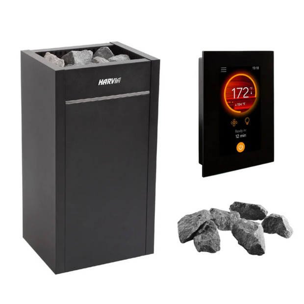 Harvia Virta Sauna Heater Stainless Steel with Rocks and WiFi Control
