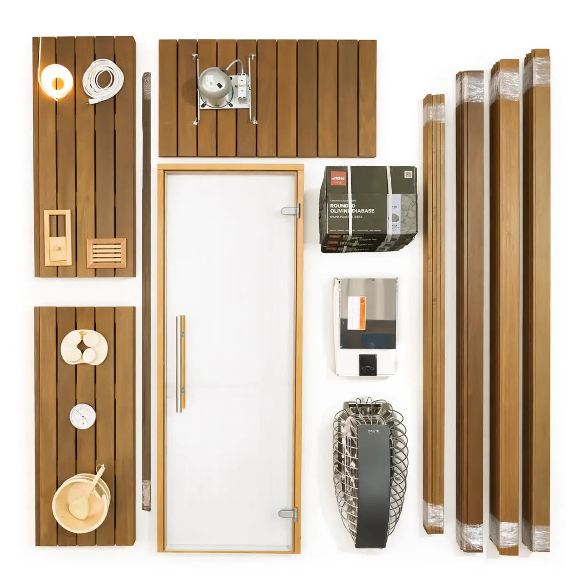 Carbon Smart Saunas - 7' x 7' x 8' - by Finnish Sauna Builders