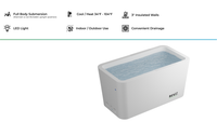 RevX Acrylic X Tub cold plunge with LUX chiller and filtration system.