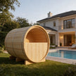 Vassa Finnish Barrel Sauna with WiFi Heater - Finnish Sauna Builders