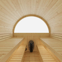 Vassa Finnish Barrel Sauna with WiFi Heater - Finnish Sauna Builders