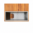TimberChill Glacier Pro Cedar Cold Plunge tub with water and ice.