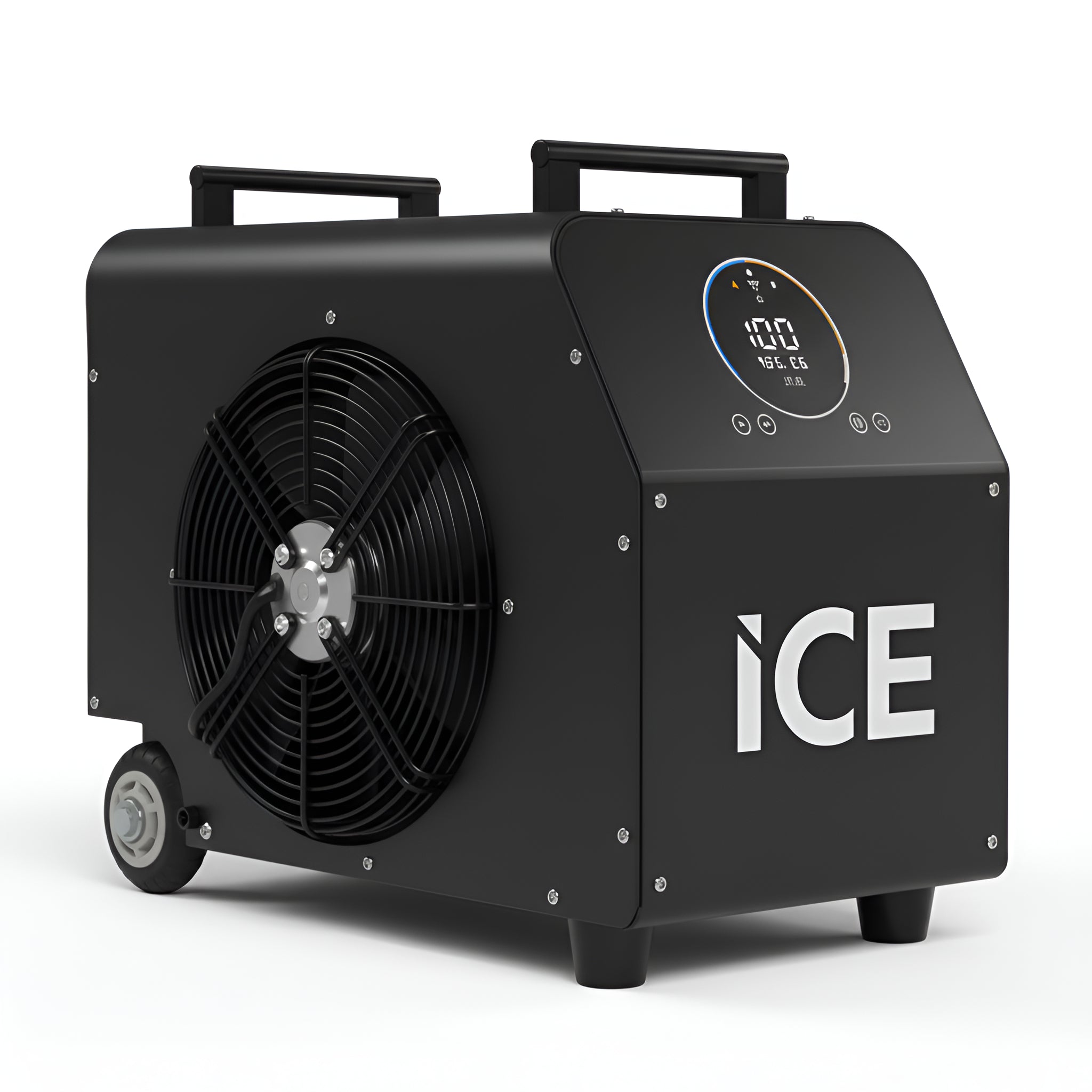 Cryonix IcePro 52 portable smart water chiller with digital display.
