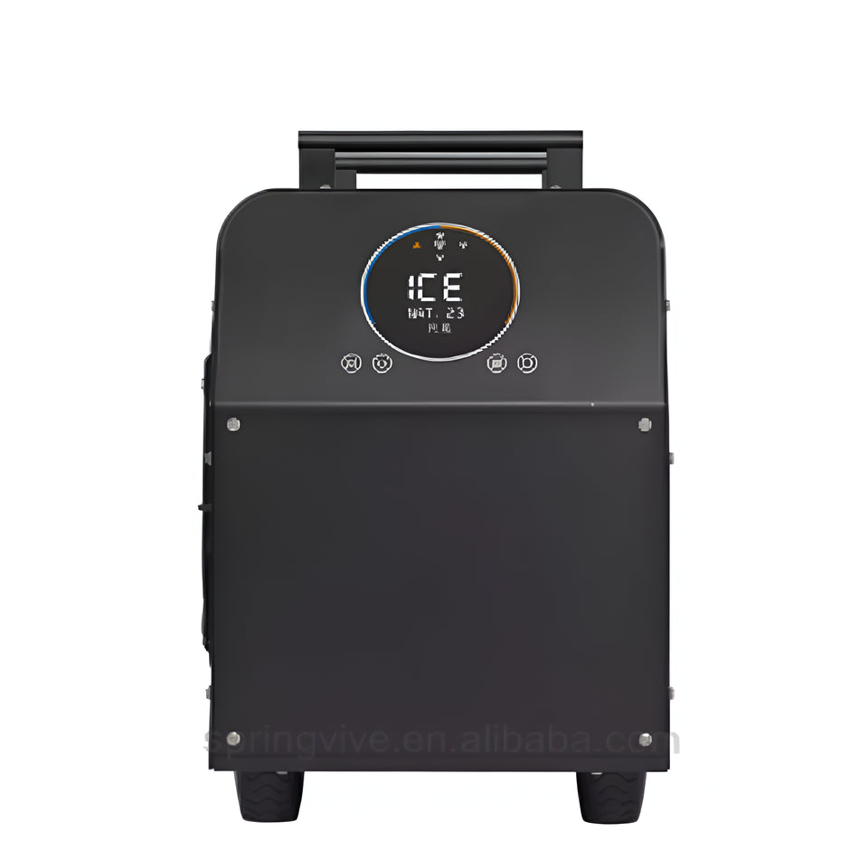 Cryonix IcePro 52 portable smart water chiller with integrated ice maker.