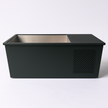 PolarEdge Monolith X integrated cold plunge tub with sleek black finish and digital display.