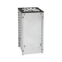 Huum Core BK/ST sauna heater with UKU controller and stones.