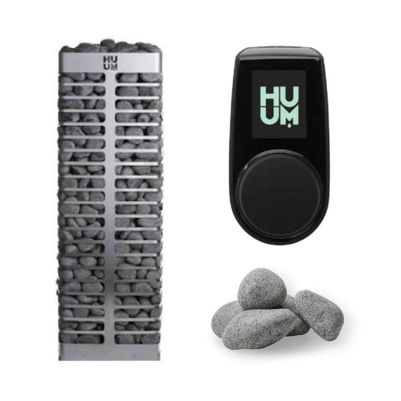 Huum Steel Series Sauna Heater With UKU Control & Sauna Stones (SAK84952) - Home Spa Life