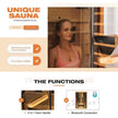 Thermora Valen 2-person FAR infrared sauna with panoramic tempered glass