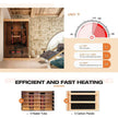 Thermora Valen 2-person FAR infrared sauna with tempered glass door.